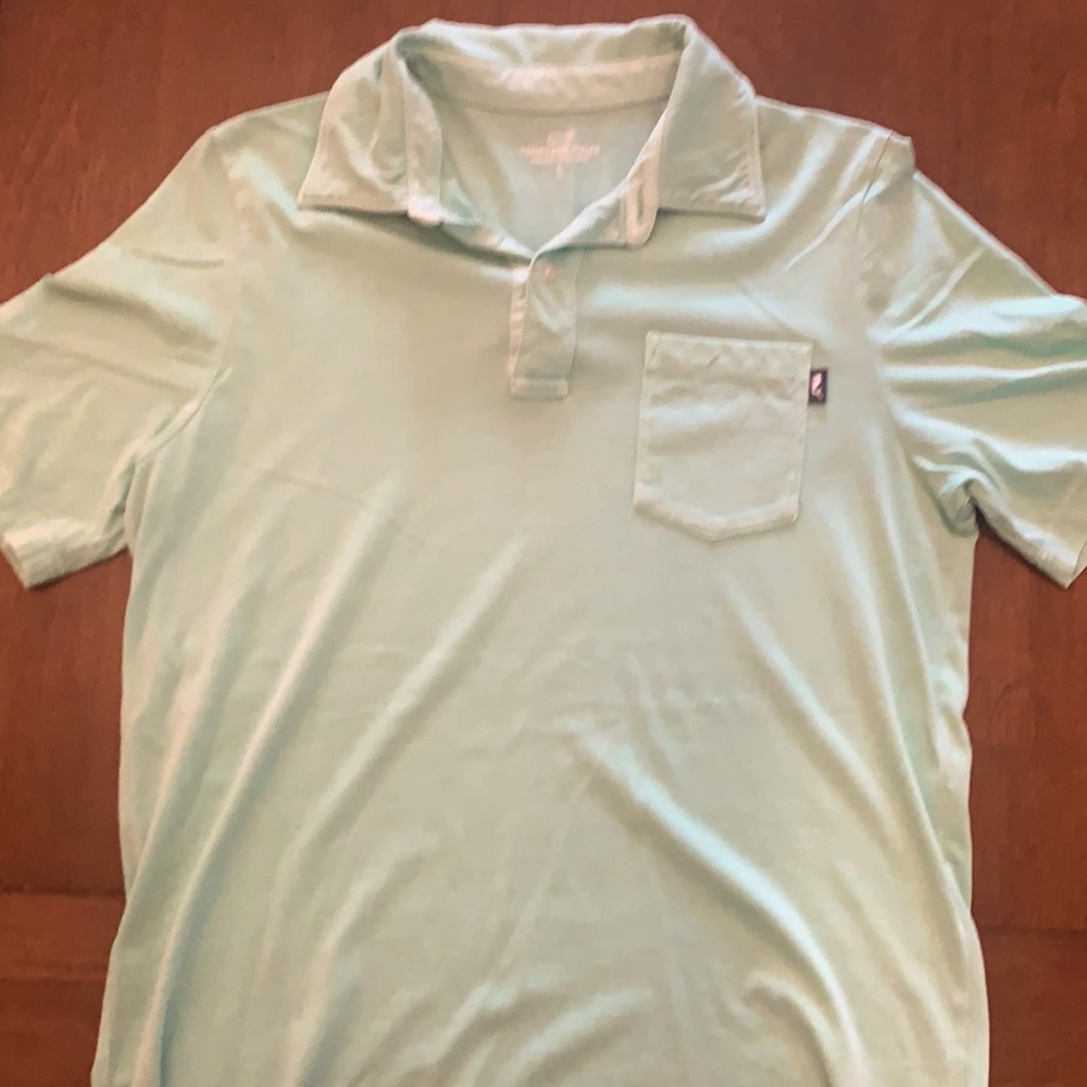Vineyard Vines Kids Green Collared Shirt